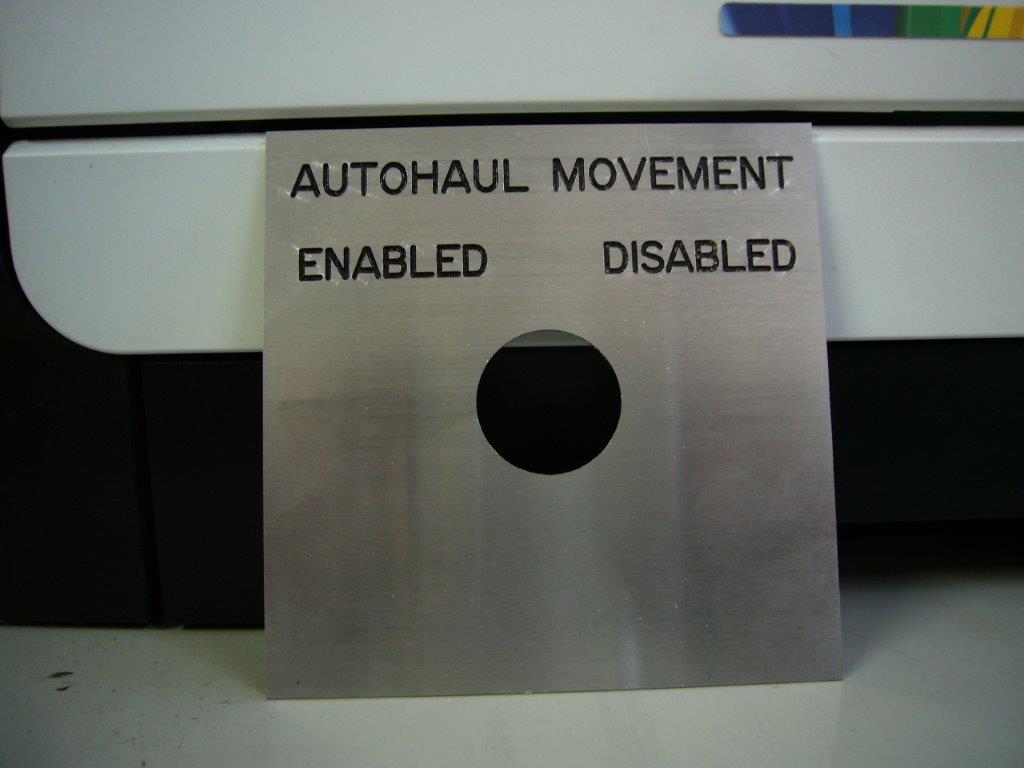 Engraved Aluminium Sign